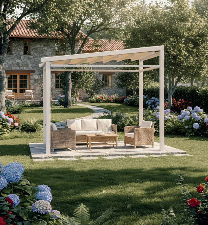 Pérgola tensada Marsella autoportante