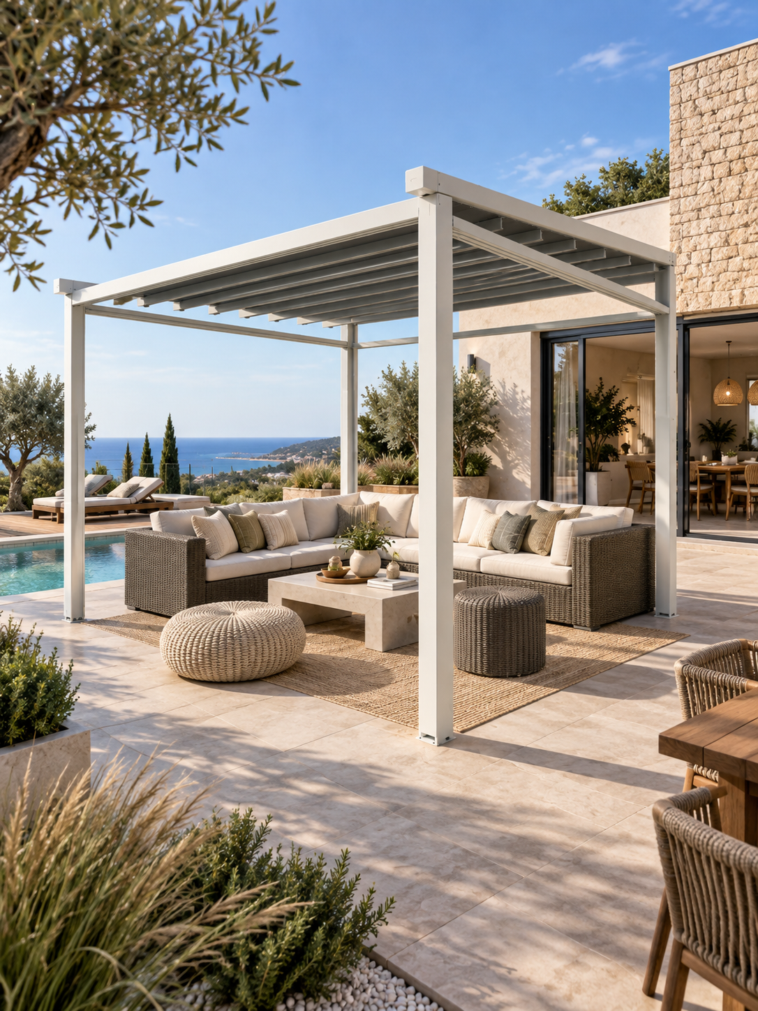 Pérgola tensada Marsella autoportante