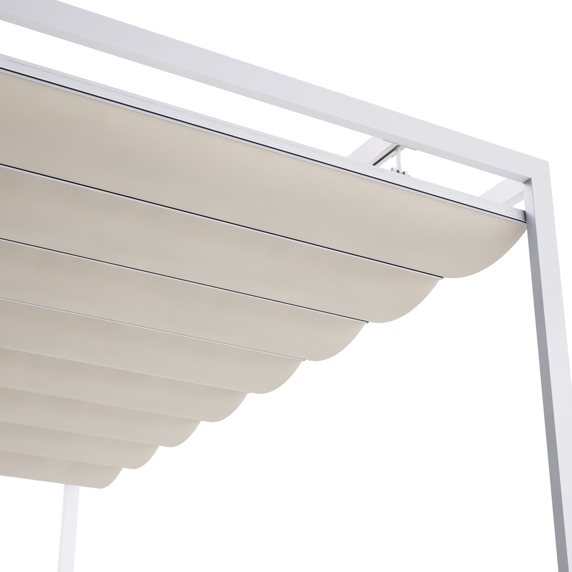 Pérgola autoportante beige