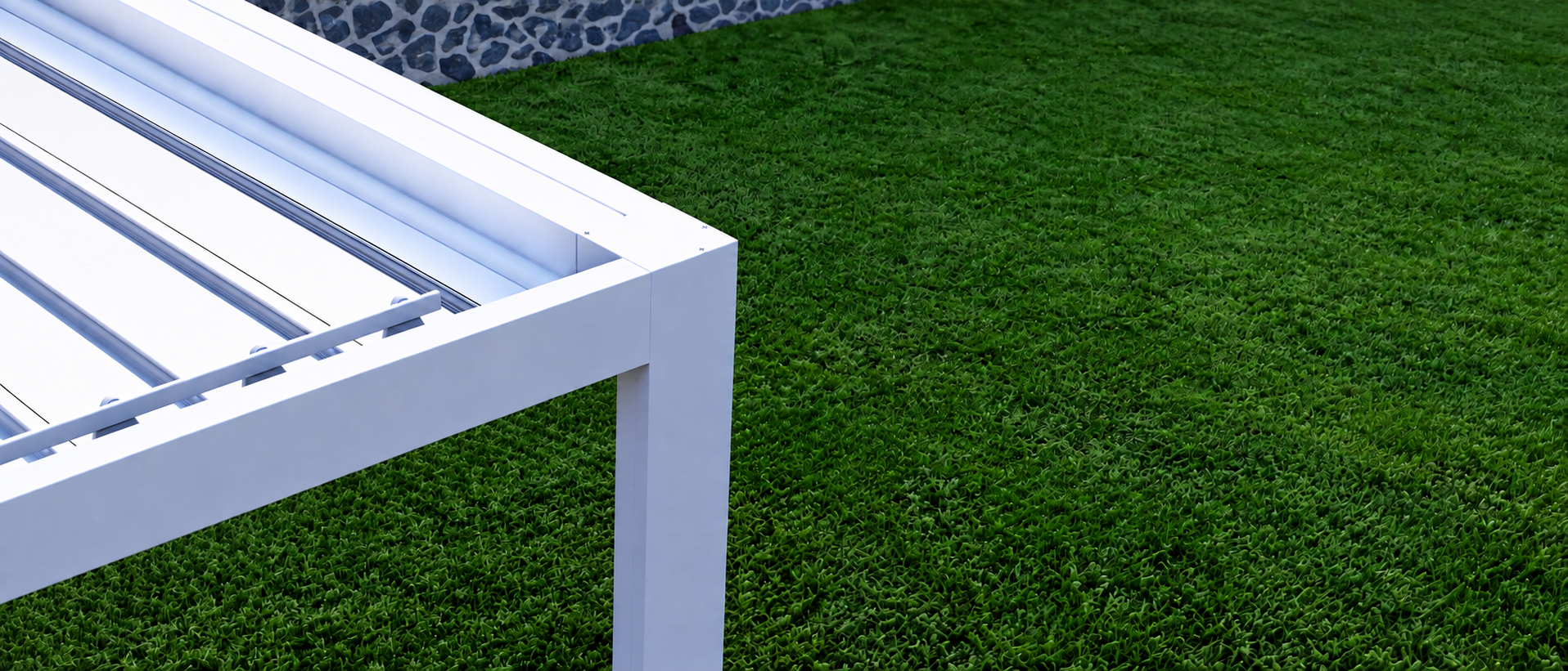 Pérgola blanca Sun Stop